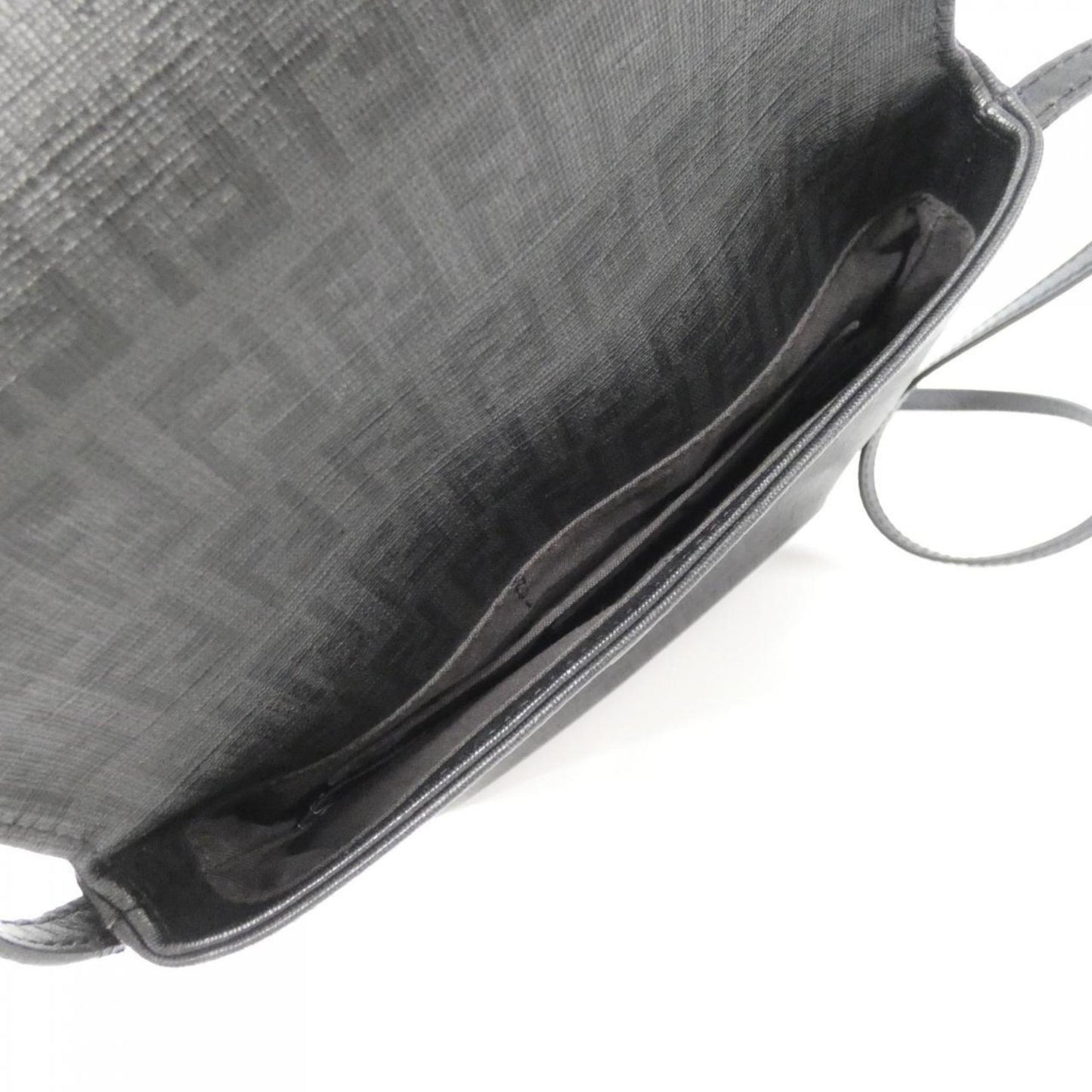Fendi Coated Canvas Black Shoulder Bags