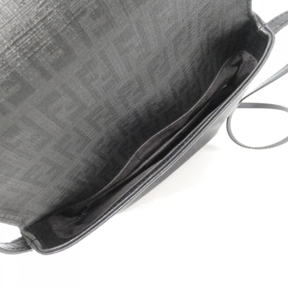 Fendi Coated Canvas Black Shoulder Bags