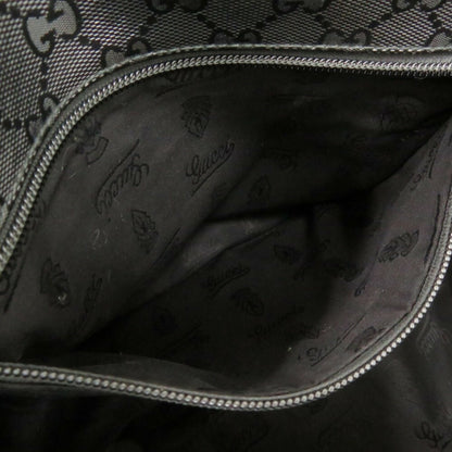 Gucci Coated Canvas Black Shoulder Bags