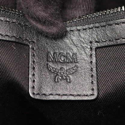 Mcm Coated Canvas Black Tote Bags