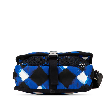 Chanel Nylon Blue Shoulder Bags