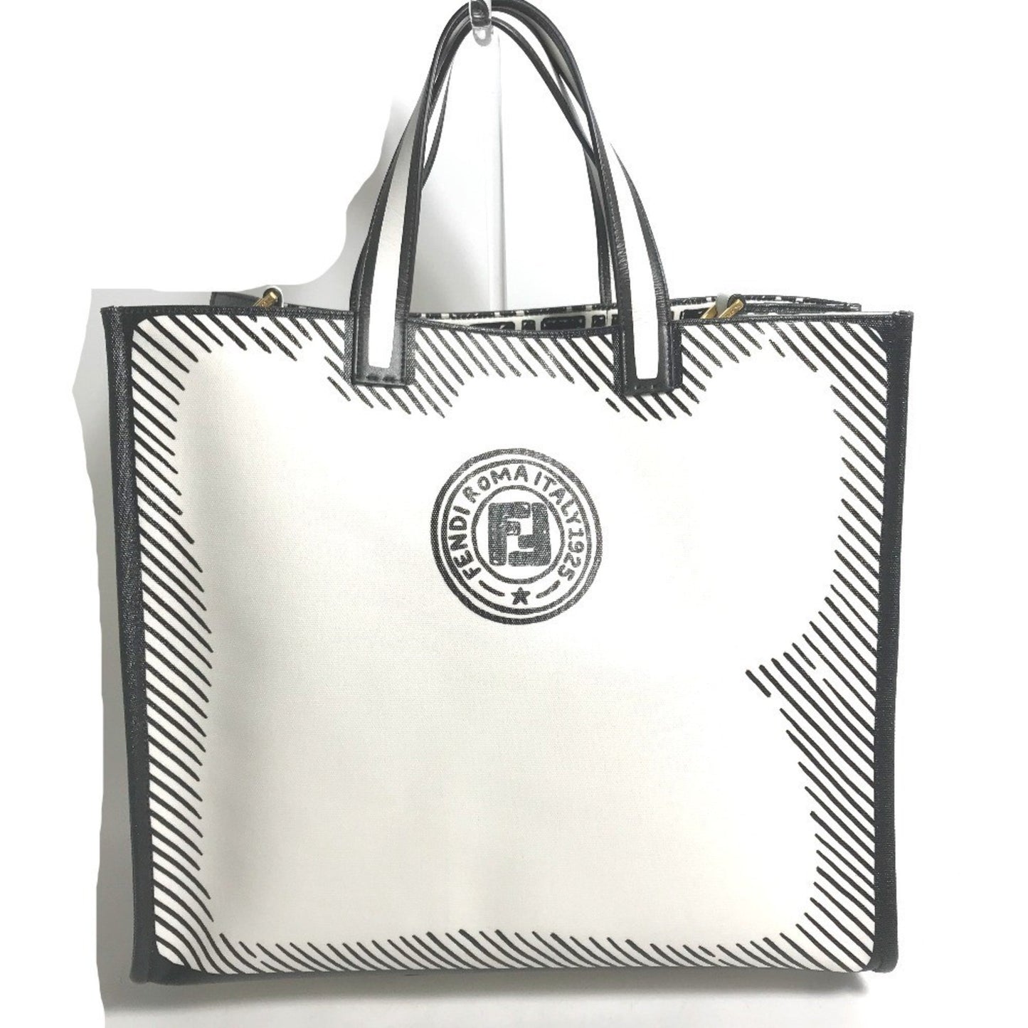 Fendi Coated Canvas Black Handbags