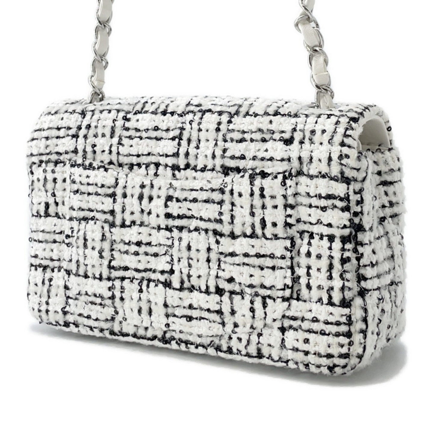 Chanel Tweed Black Shoulder Bags