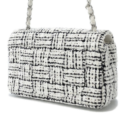 Chanel Tweed Black Shoulder Bags