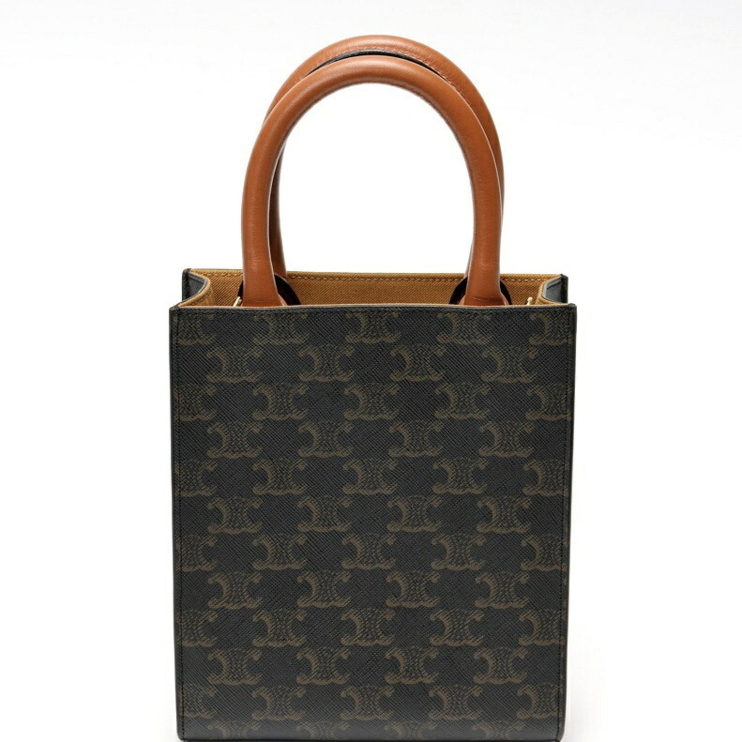 Celine Canvas Brown Shoulder Bags