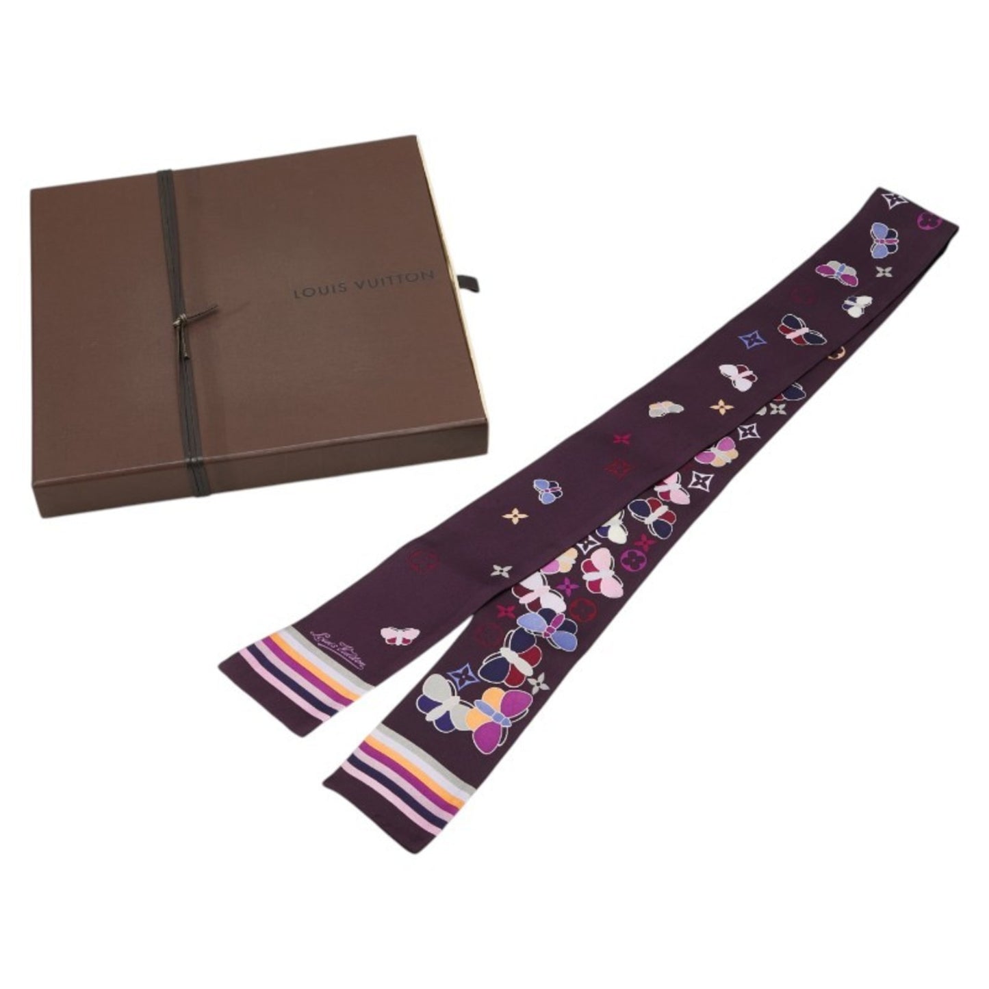 Louis Vuitton Silk Purple Scarves