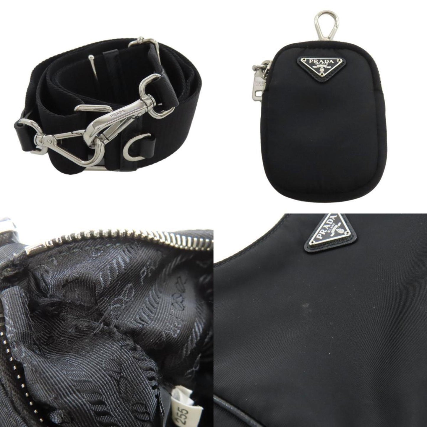 Prada Nylon Black Shoulder Bags