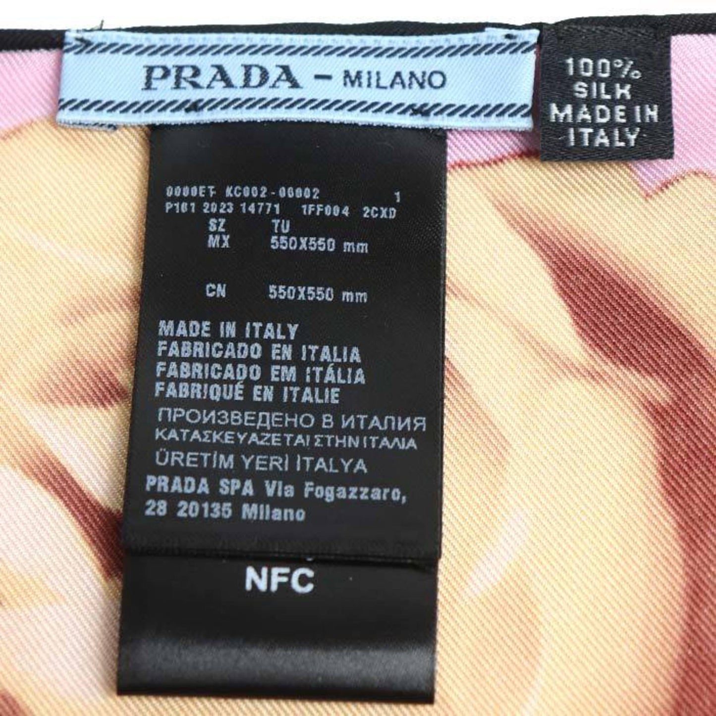 Prada Silk Pink Scarves