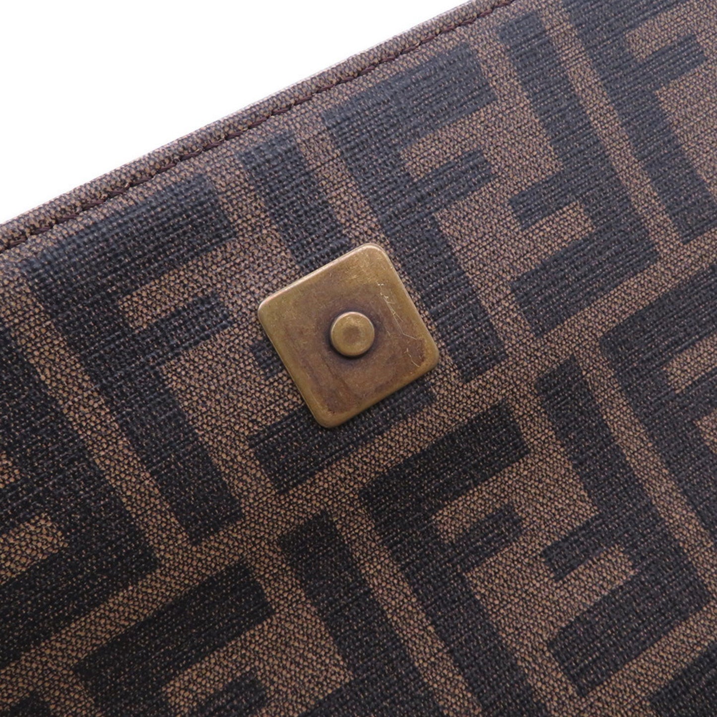 Fendi Pvc Brown Shoulder Bags
