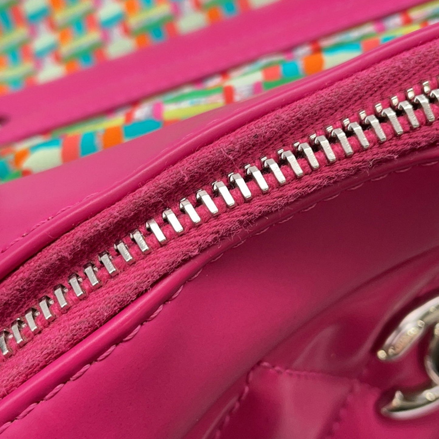 Chanel Faux Leather Pink Shoulder Bags