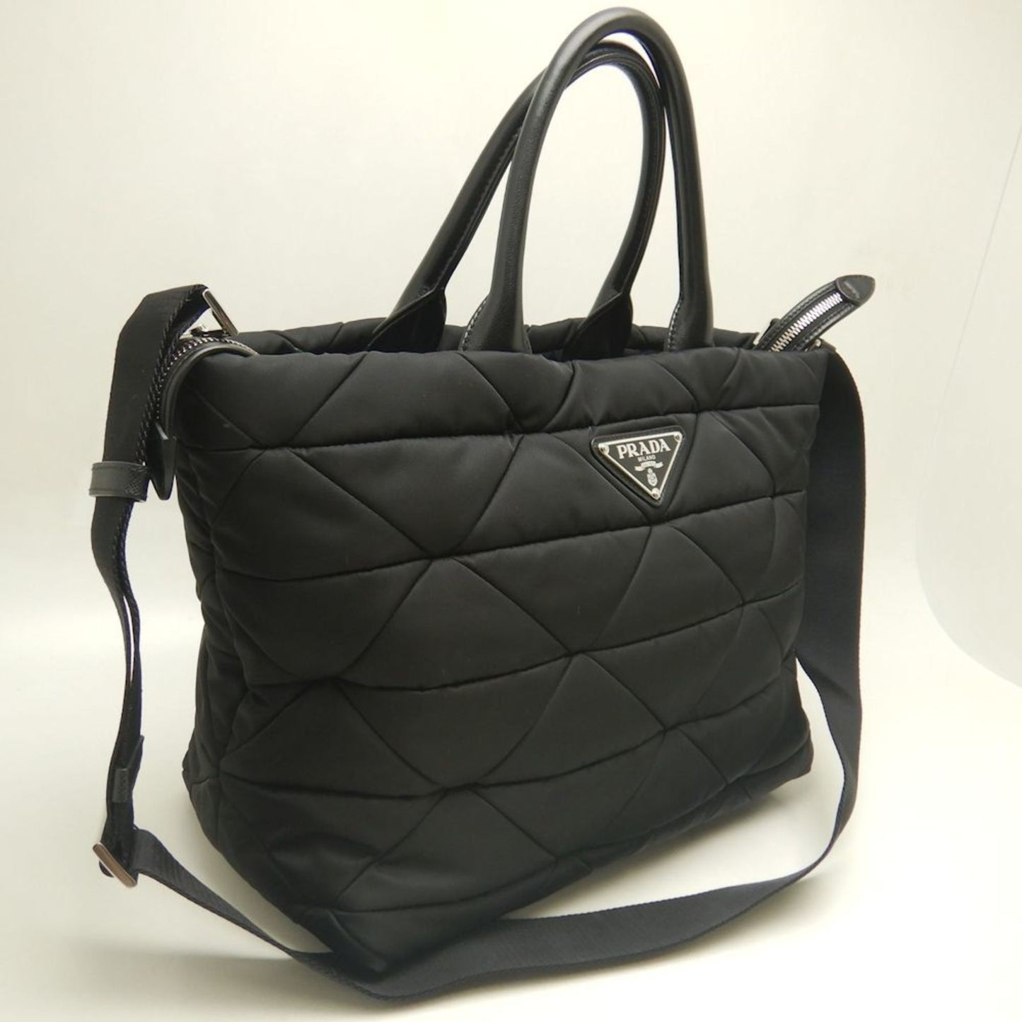 Prada Nylon Black Tote Bags
