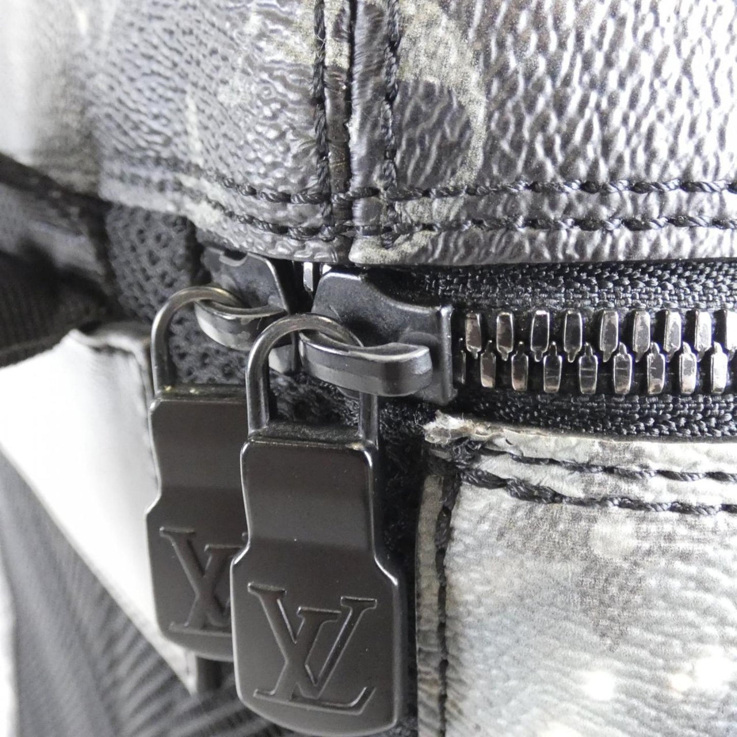 Louis Vuitton Coated Canvas Black Backpacks