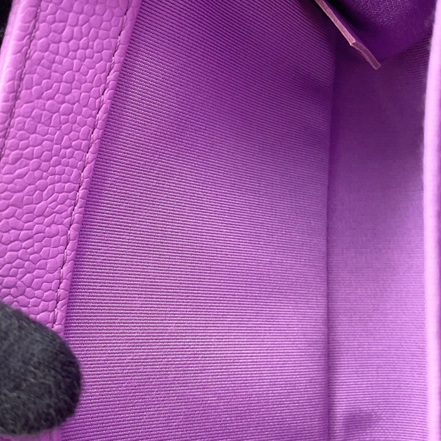 Chanel Calfskin Purple Shoulder Bags