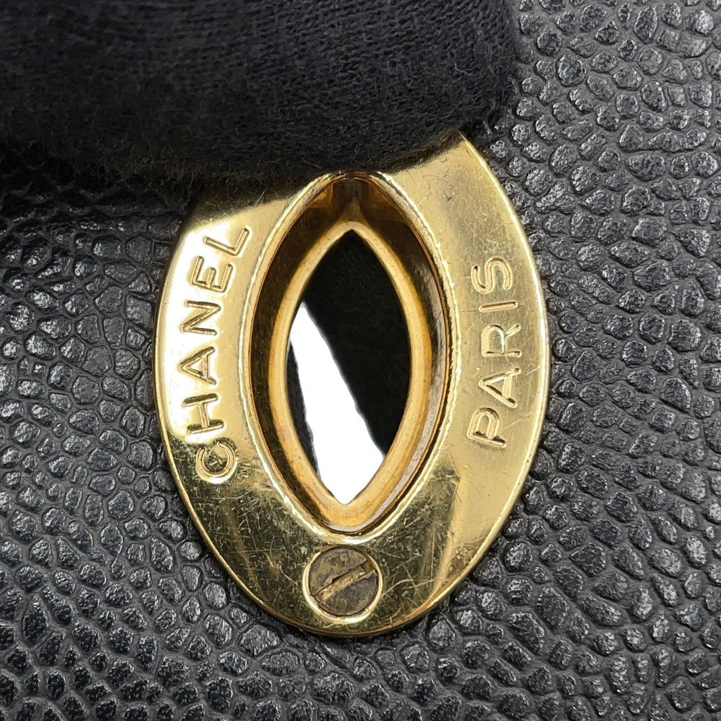 Chanel Calfskin Black Shoulder Bags