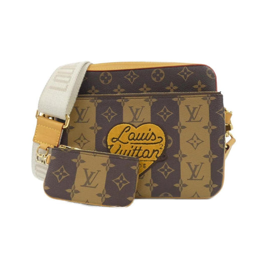 Louis Vuitton Coated Canvas Brown Shoulder Bags