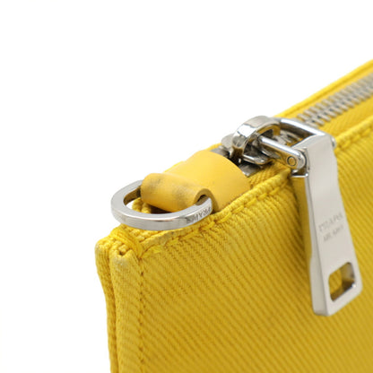 Prada Canvas Yellow Clutch Bags