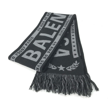 Balenciaga Wool Black Scarves