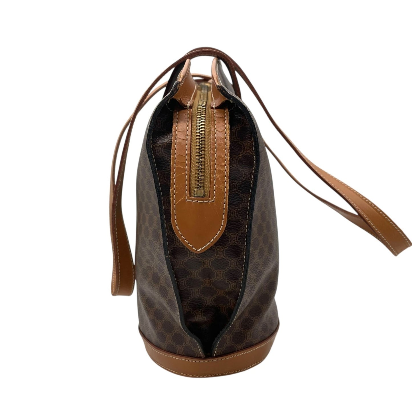 Celine Pvc Brown Handbags