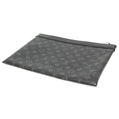 Louis Vuitton Monogram Canvas Black Clutch Bags