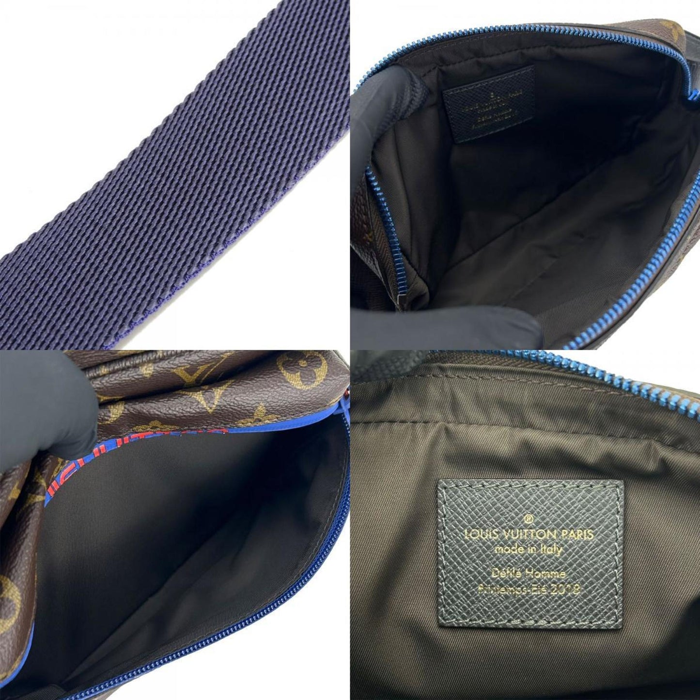 Louis Vuitton Monogram Canvas Blue Crossbody Bags