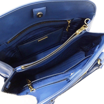 Prada Glossy Material Blue Handbags