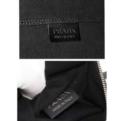 Prada Denim Black Shoulder Bags