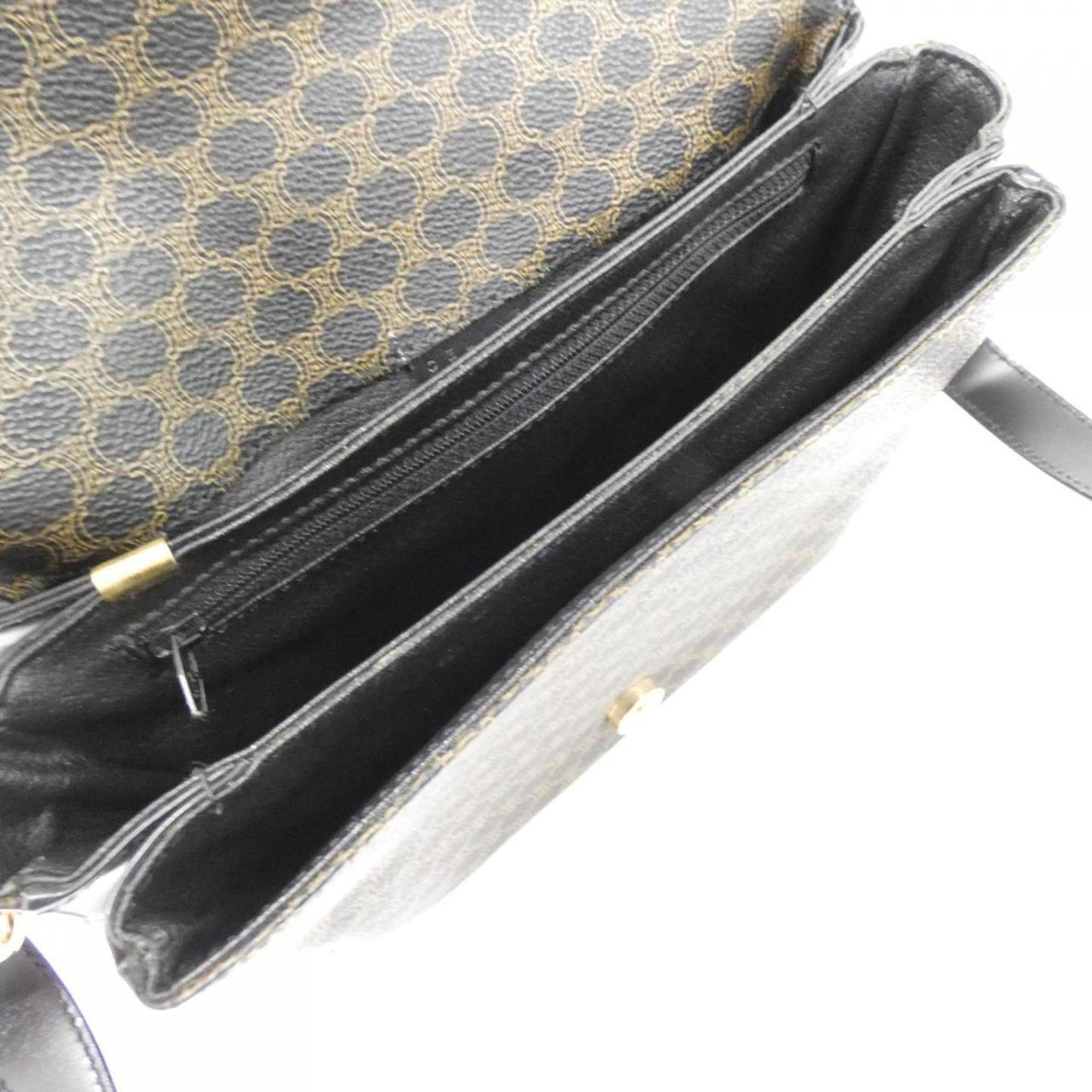Celine Coated Canvas Black Shoulder Bags