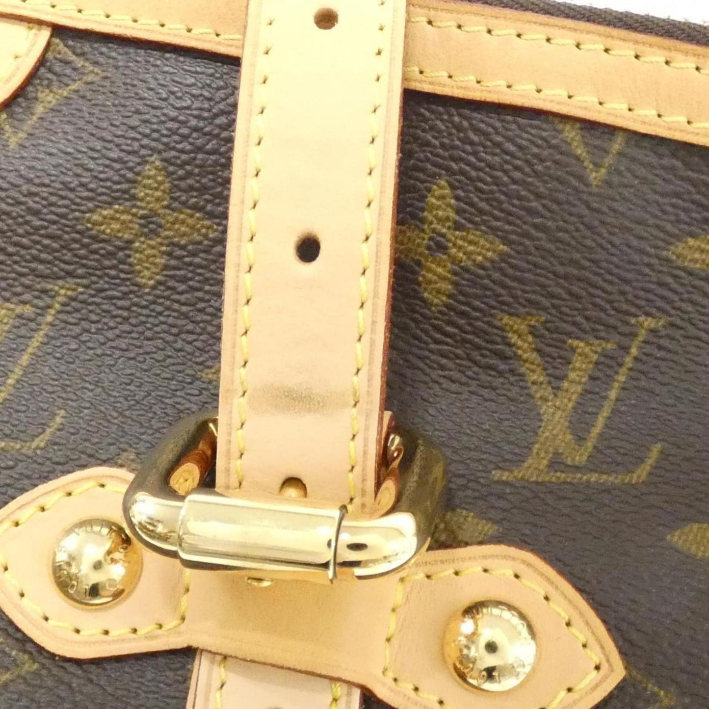 Louis Vuitton Coated Canvas Brown Handbags