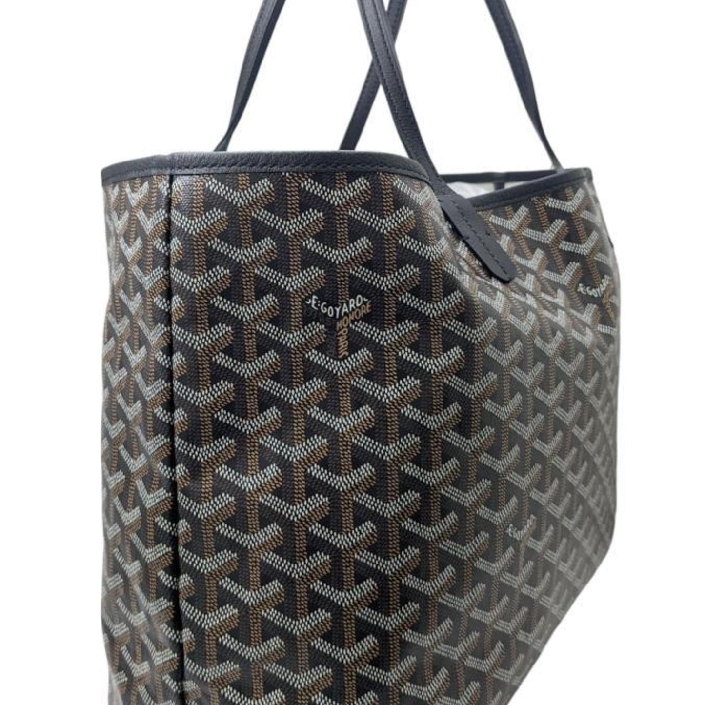 Goyard Coated Canvas Black Tote Bags