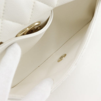 Chanel Calfskin White Shoulder Bags
