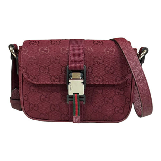 Gucci Canvas Red Shoulder Bags