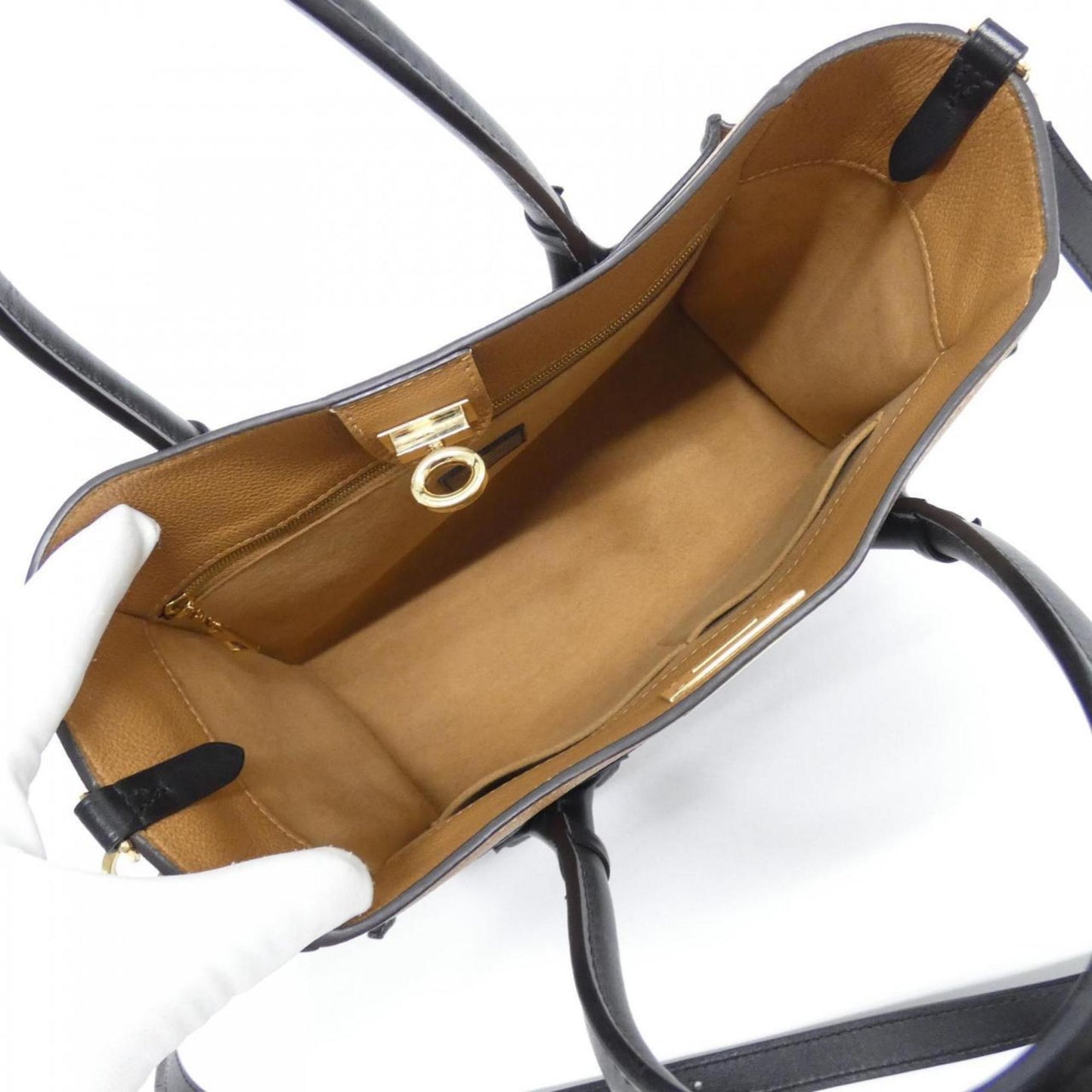 Louis Vuitton Coated Canvas Black Handbags