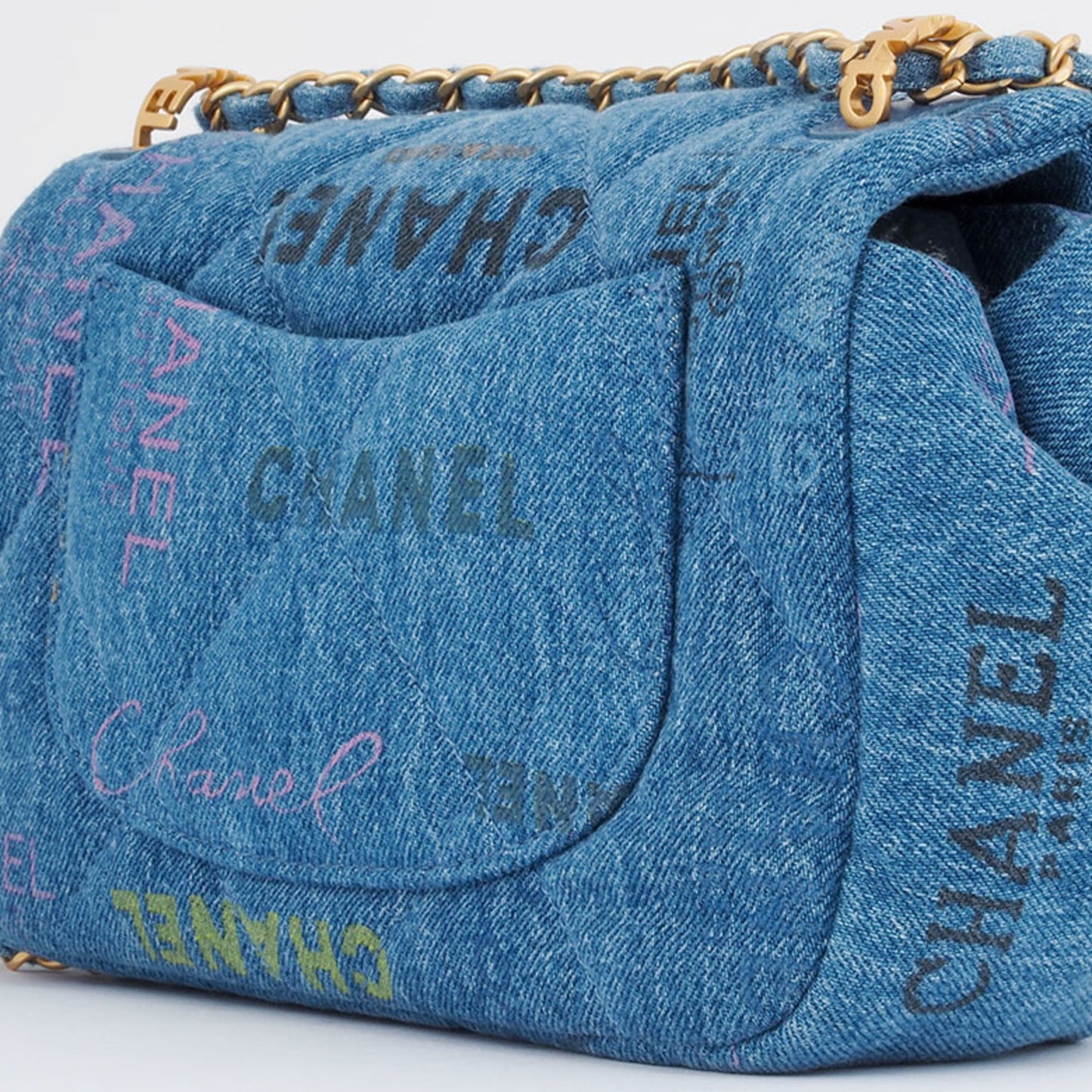 Chanel Denim Blue Shoulder Bags