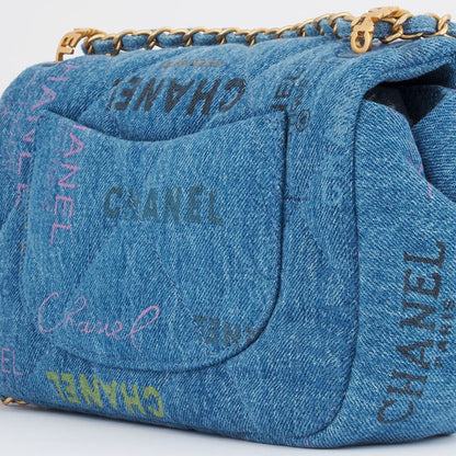 Chanel Denim Blue Shoulder Bags