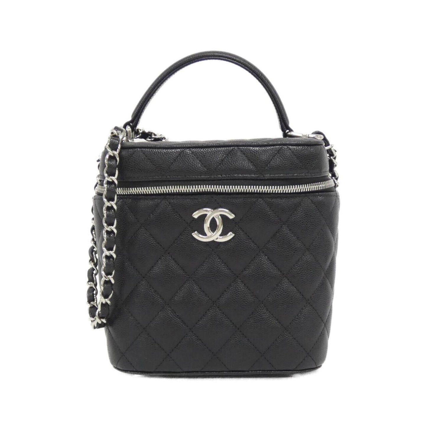 Chanel Calfskin Black Shoulder Bags