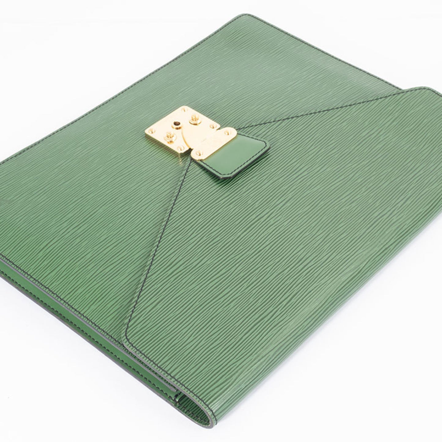 Louis Vuitton Epi Green Clutch Bags