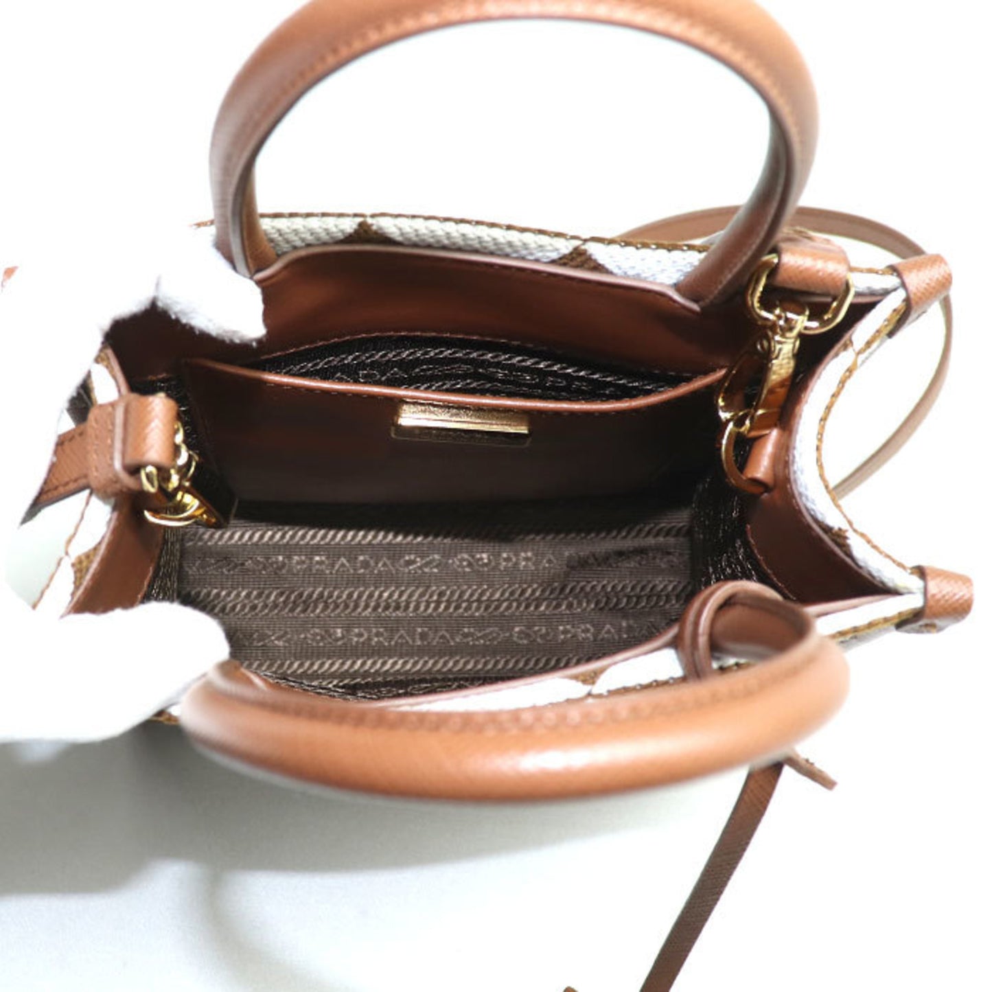 Prada Nylon Brown Shoulder Bags
