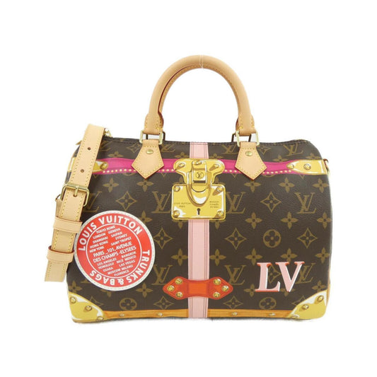 Louis Vuitton Coated Canvas Brown Travel Bags