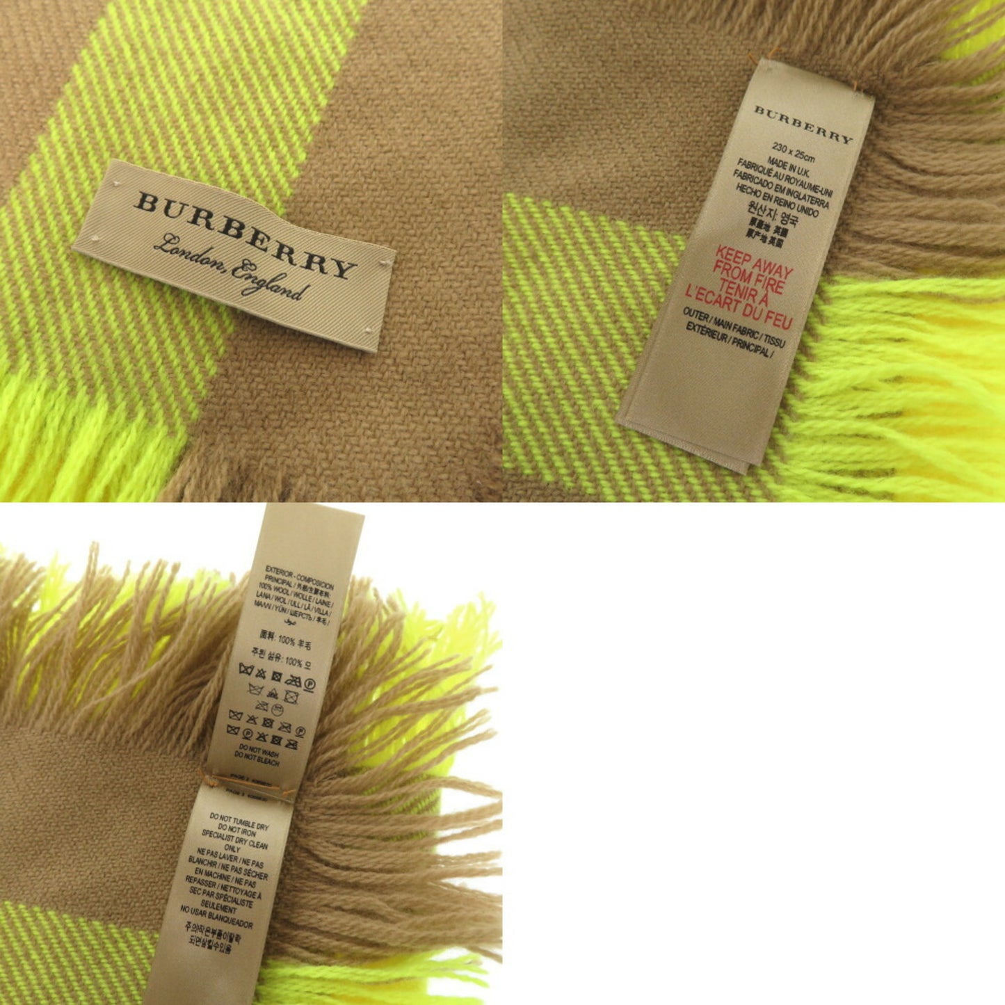 Burberry Wool Brown Scarves