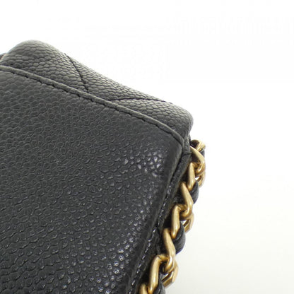 Chanel Calfskin Black Shoulder Bags
