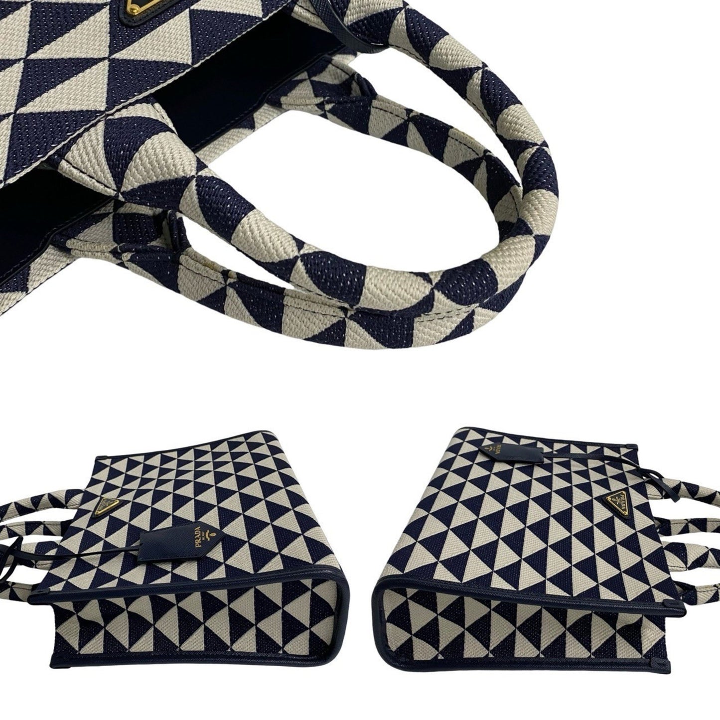 Prada Canvas Blue Handbags