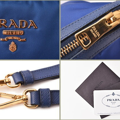 Prada Nylon Blue Shoulder Bags