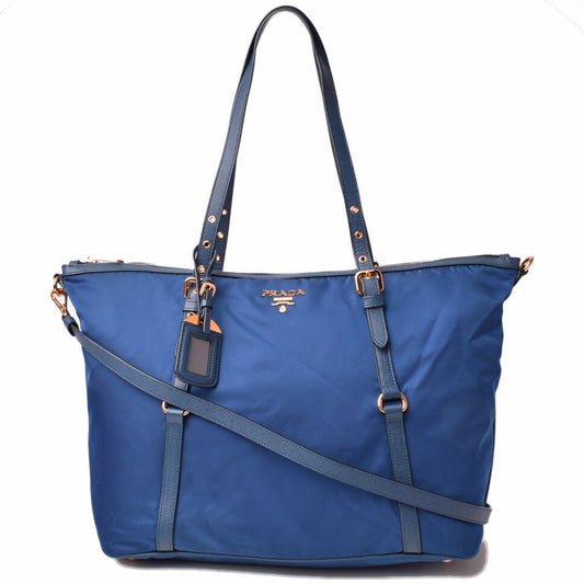 Prada Nylon Blue Shoulder Bags