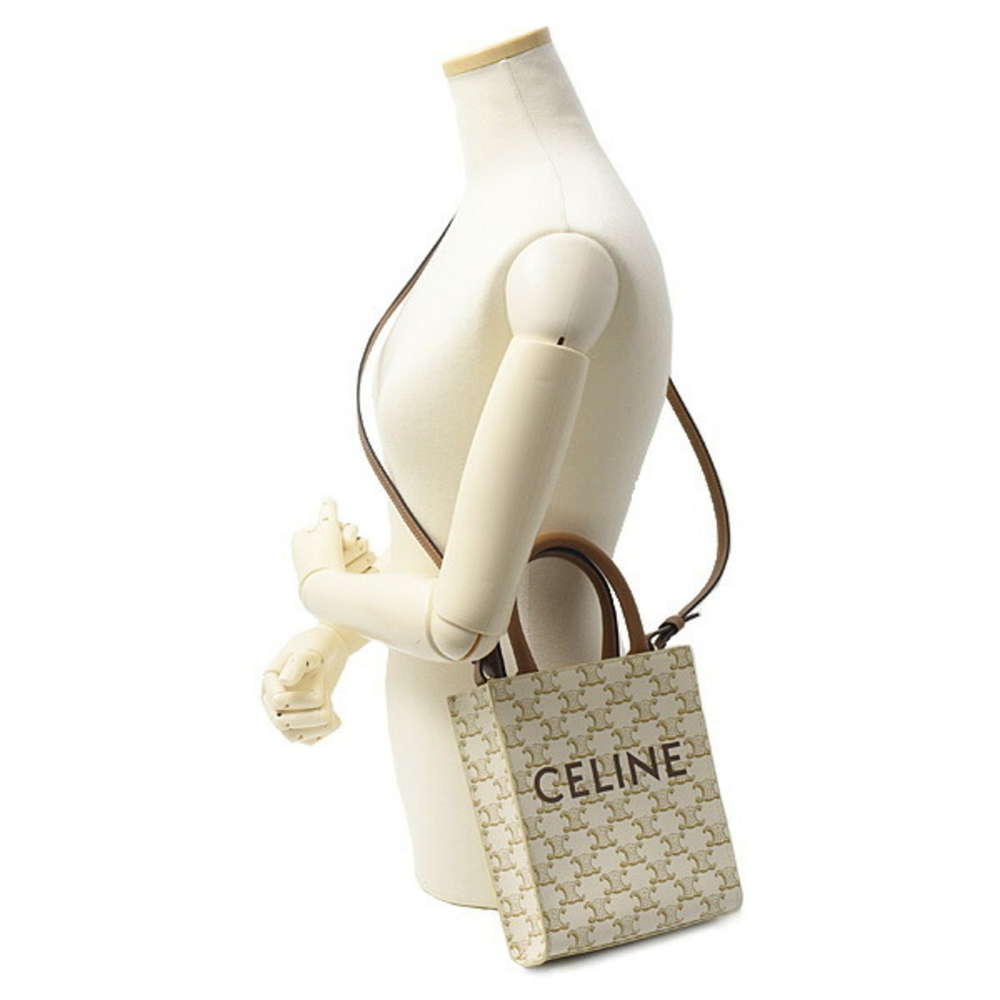 Celine Pvc Brown Handbags