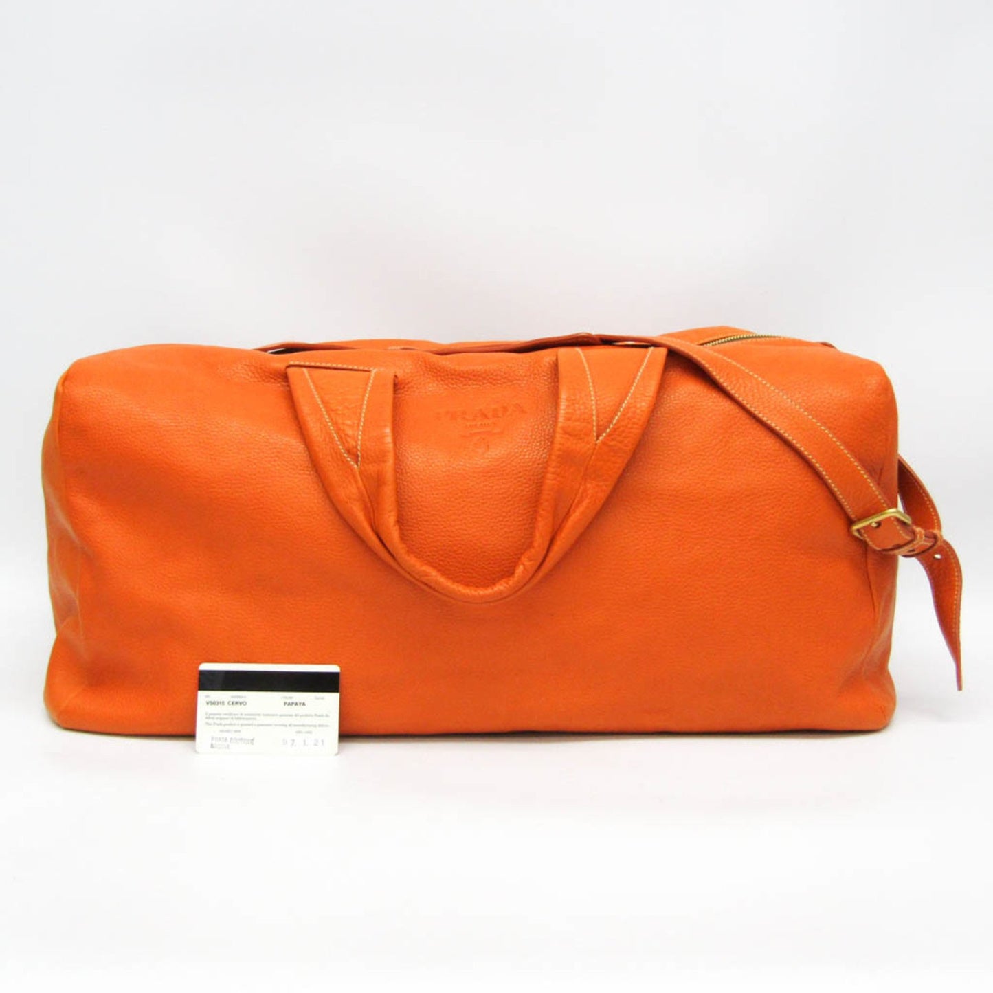 Prada Others Orange Travel Bags