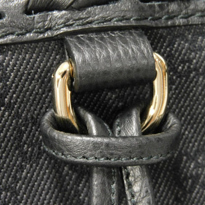 Gucci Denim Black Shoulder Bags