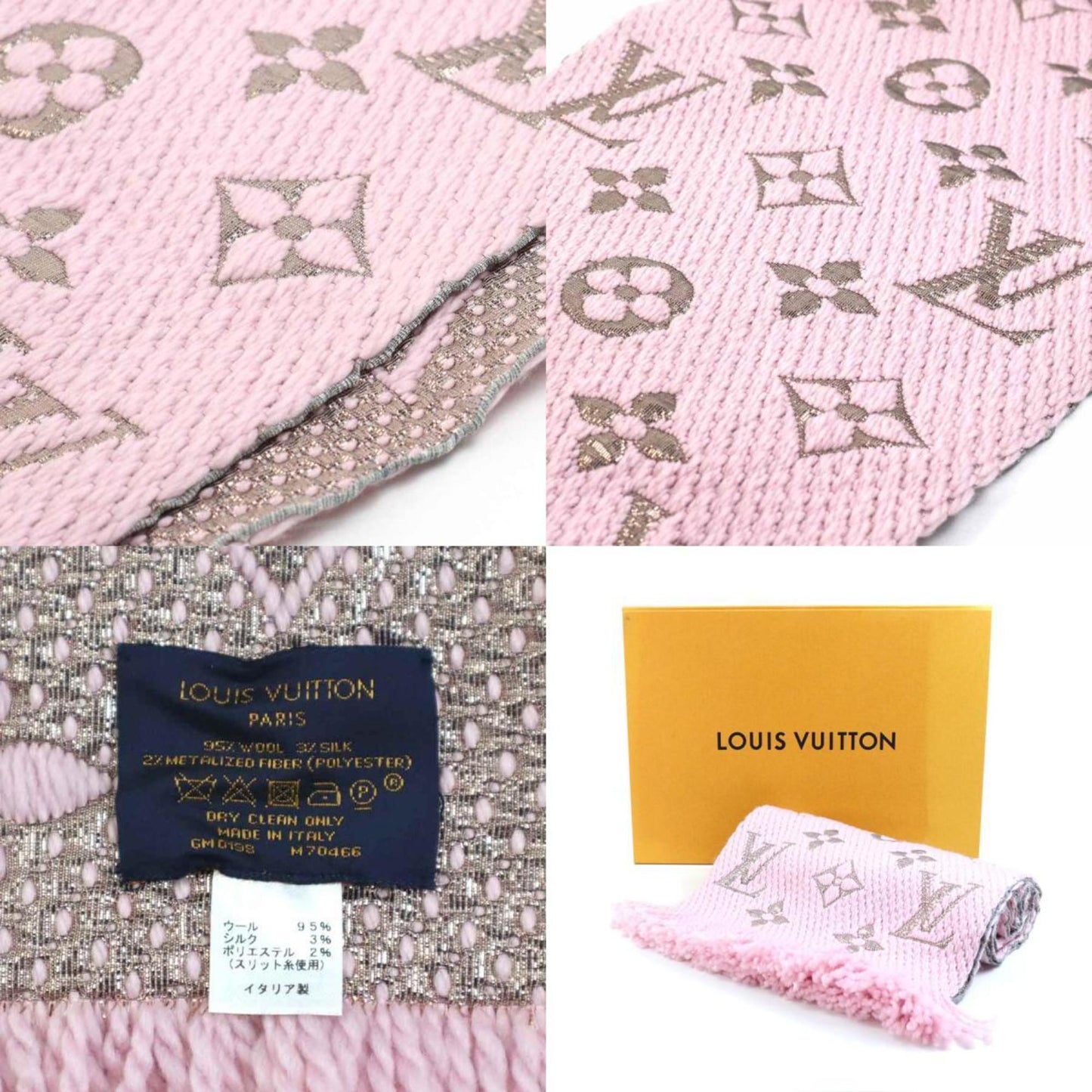 Louis Vuitton Wool Pink Scarves