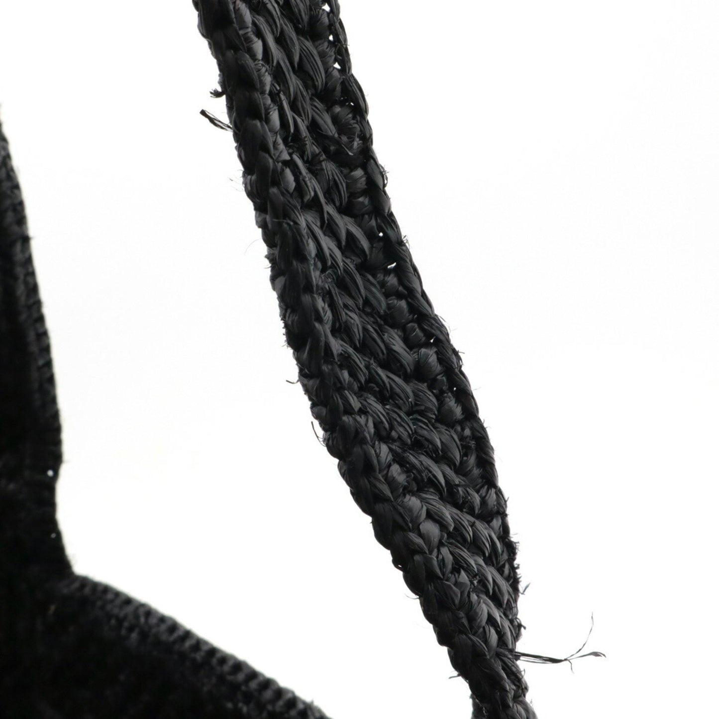 Loewe Woven Fabric Black Shoulder Bags