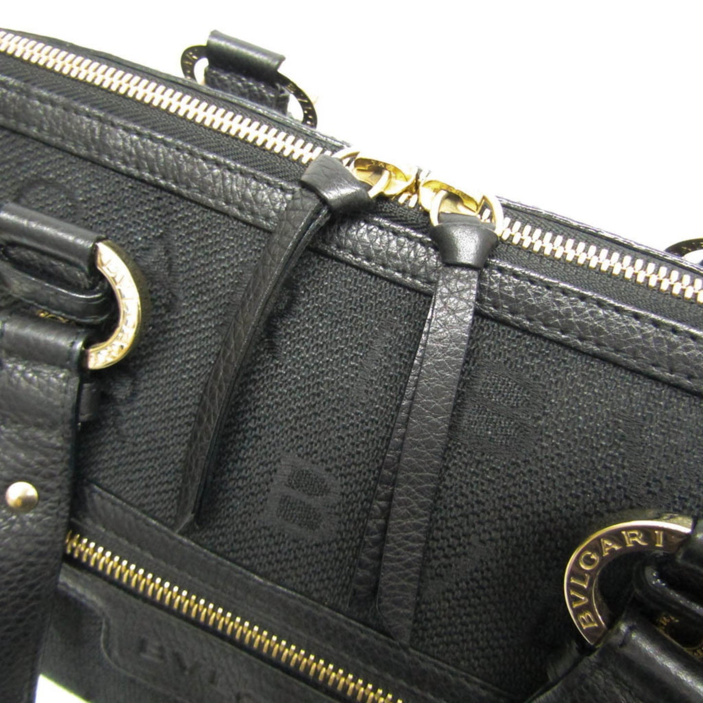 Bvlgari Canvas Black Travel Bags