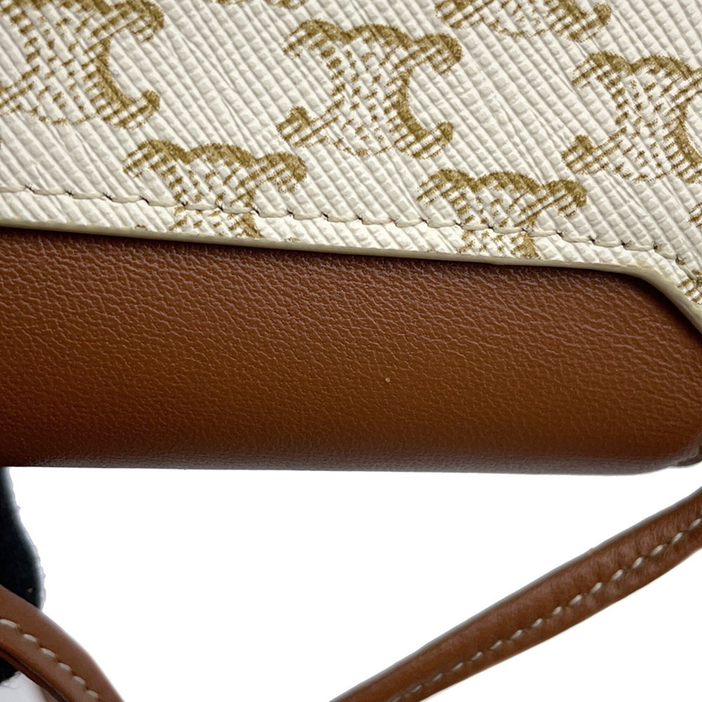Celine Pvc White Shoulder Bags